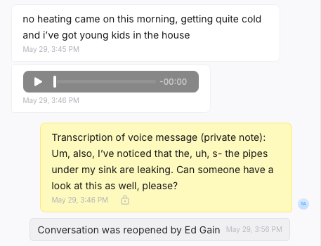 WhatsApp Voice Notes in Property Management